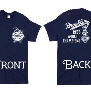 Dems Bums Brooklyn Baseball 1955 World Champions Ebbets Field Shirt